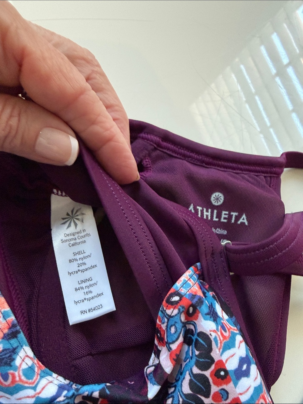 Athleta Marrakesh Women’s Tankini Swim Top - Picture 7 of 7